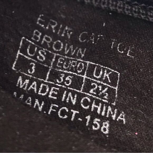 Michael Michael Kors ERIN Brown Logo Fabric Cap Toe Ballet Flats - Picture 11 of 11